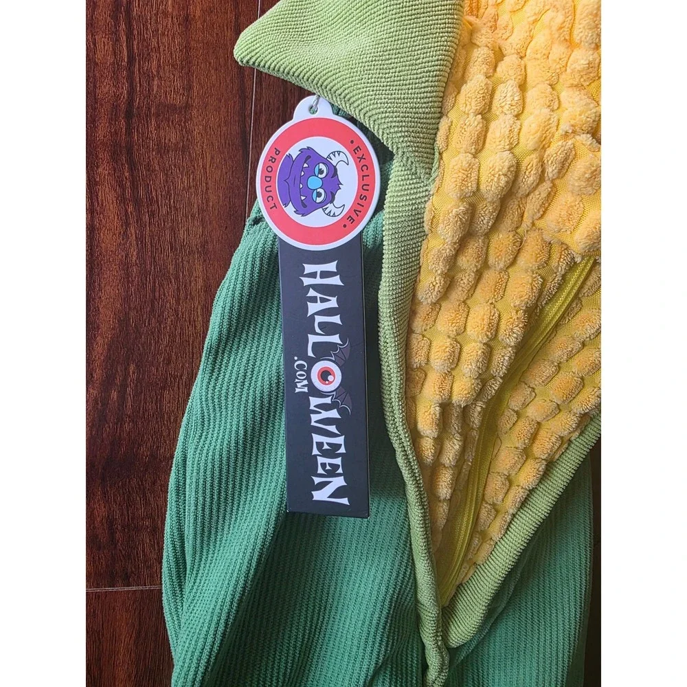 Infant Aww Shucks Corn on the Cob Bunting Costume Green Yellow 3-6M NEW
